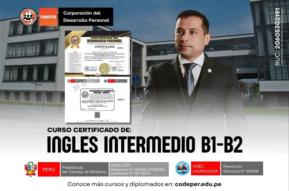 Curso de Ingles Intermedio - Nivel B1; B2