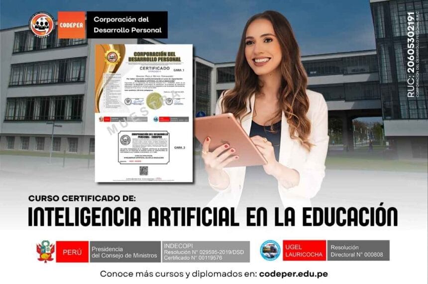 Curso de Inteligencia Artificial (IA) en la Educación – CODEPER