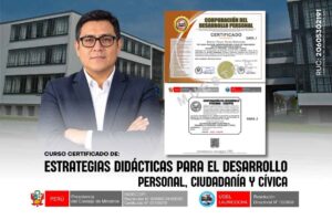 Curso en Estrategias Didácticas para el Desarrollo Personal, Ciudadanía y Cívica